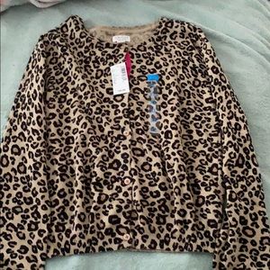 New The Children’s Place Leopard Sweater
